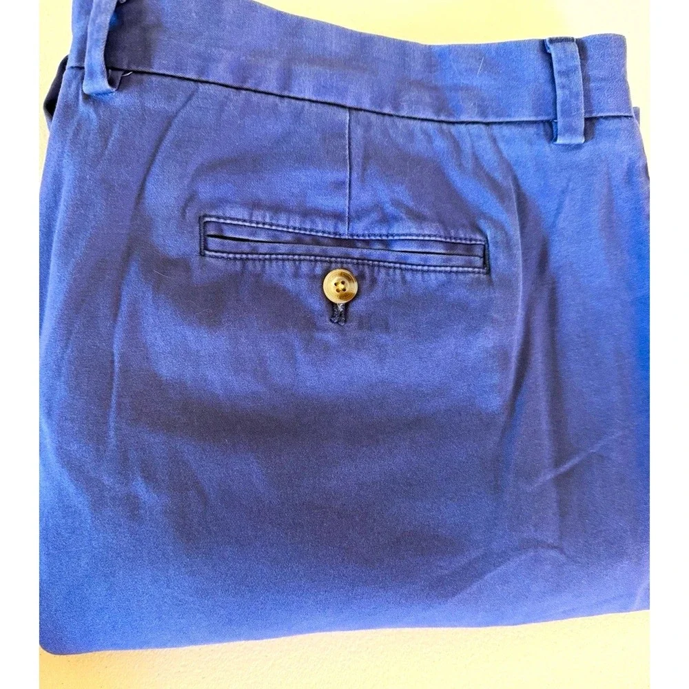 Vineyard Vines Men's 42 Blue Twill Stretch Chino Flat Front